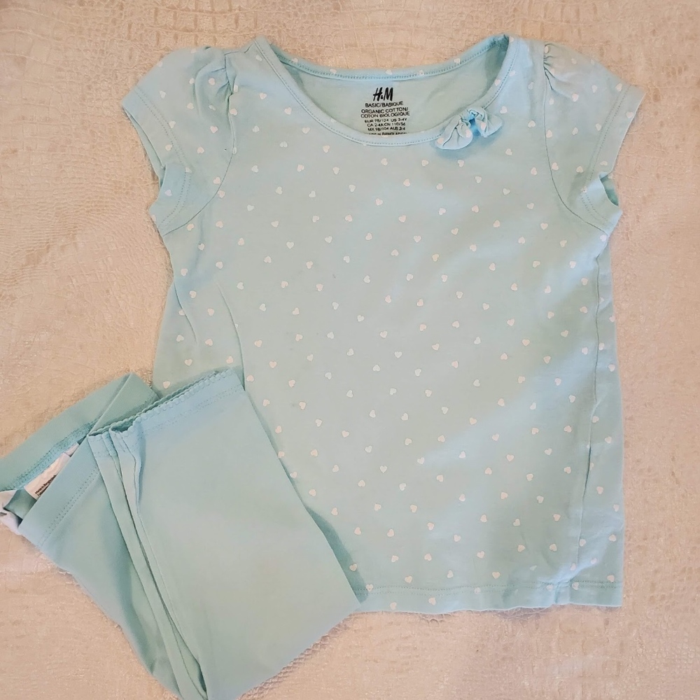 4for$20!! H&M baby girls 2pc outfit size 1-2
